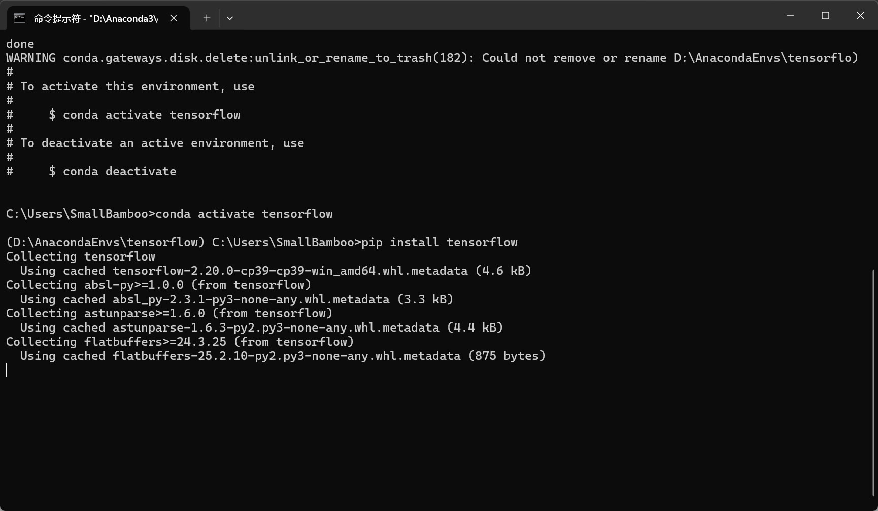 图片[31] - AI科研 编程 读书笔记 - 【人工智能】深度学习框架基础操作实验（安装Anaconda、PyCharm、Tensorflow、PyTorch、PaddlePaddle及测试）（重磅！保姆级52张教程图） - AI科研 编程 读书笔记 - 小竹の笔记本