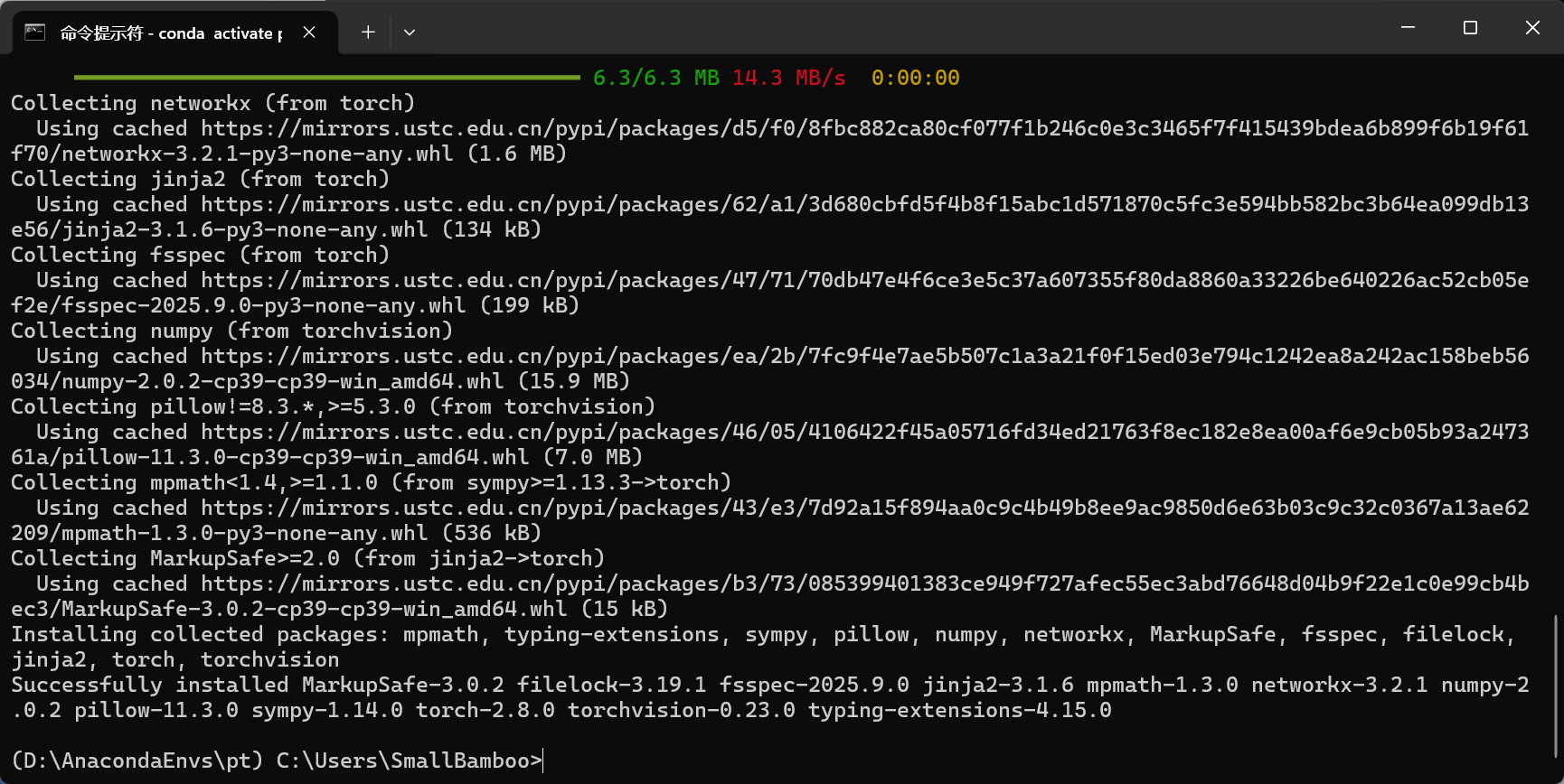 图片[49] - AI科研 编程 读书笔记 - 【人工智能】深度学习框架基础操作实验（安装Anaconda、PyCharm、Tensorflow、PyTorch、PaddlePaddle及测试）（重磅！保姆级52张教程图） - AI科研 编程 读书笔记 - 小竹の笔记本